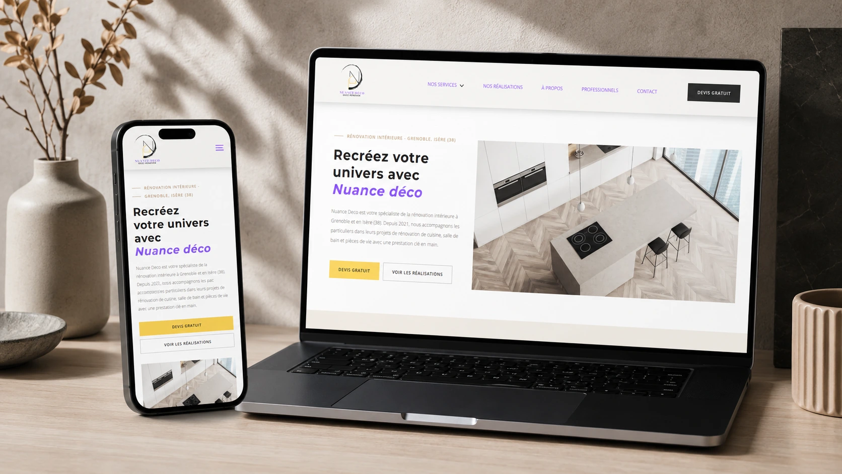 Site web de Nuance Déco